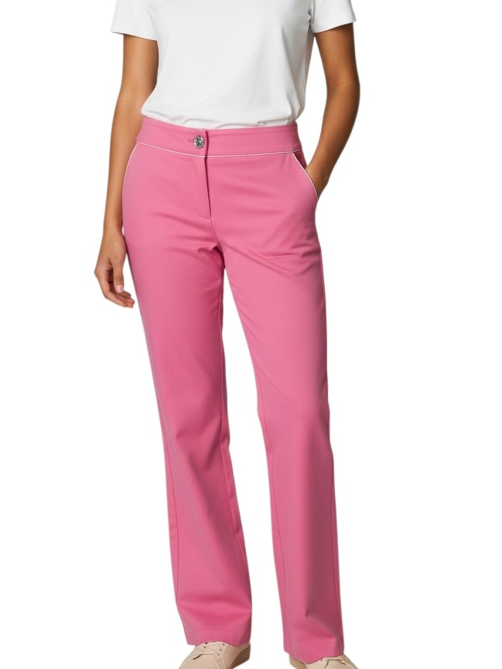 Joseph Ribkoff Straight Leg Pants Pink
